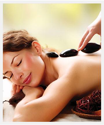 A facial in progress